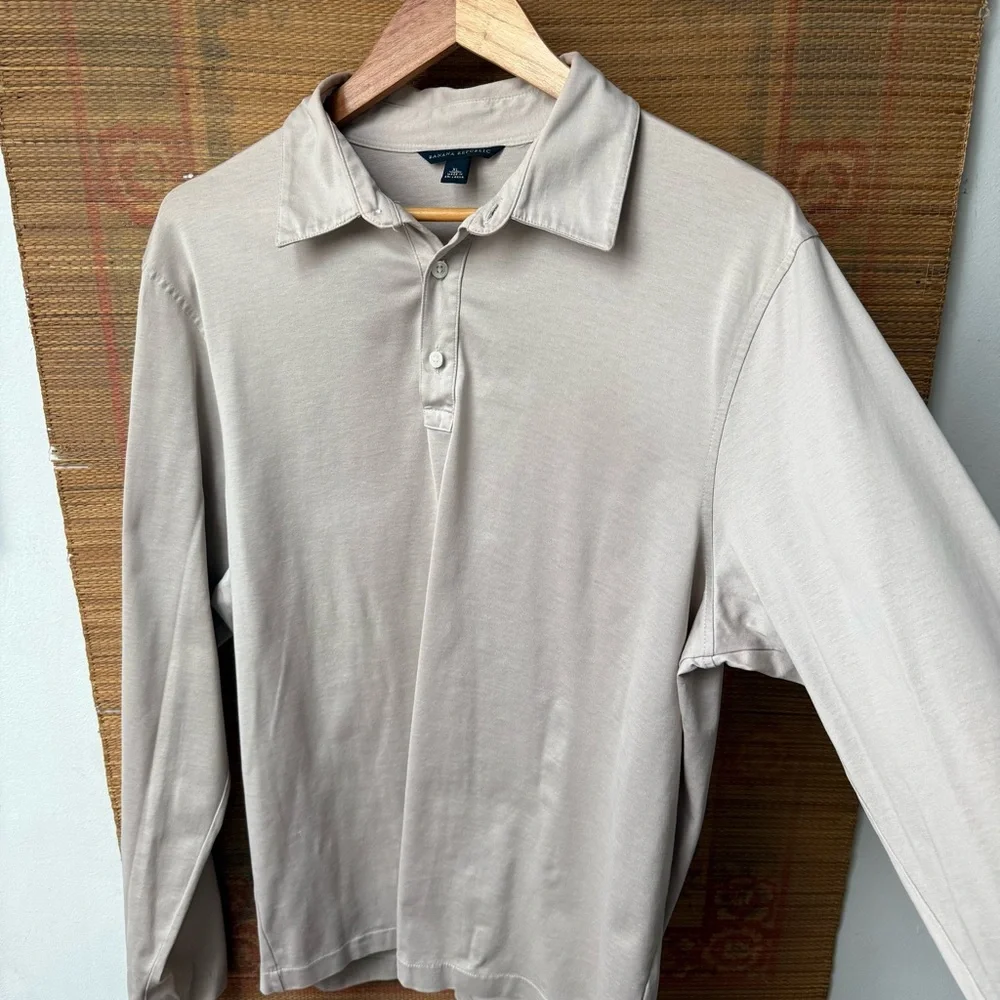 Banana Republic Long Sleeve Polo Shirt
